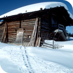 rustic mountain lodge
